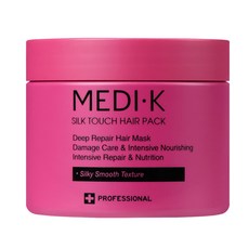 약국입점 메디케이 실크터치 헤어팩 대용량 300ml 극손상 복구 단백질 트리트먼트 탈색 탄머리 손상모 클리닉, 1개