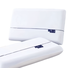 舒適睡眠枕頭 支撐頸椎 提升睡眠品質 透氣舒適 可機洗, 白, 1個
