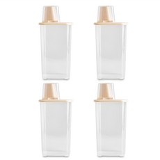 생활엔 착착보관 잡곡통1.5L 4p, 아이보리, 4개