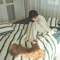 아르지오 뉴빈티지 스트라이프 사계절 호텔 침구 세트(SS/Q/K/LK/SK)