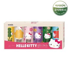 홈스웰 헬로키티 차량용 슬림 미용티슈 (60매 6개1팩) 총 6개 프리미엄 화장지