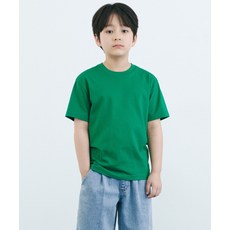 무신사 스탠다드 MUSINSA STANDARD KIDS 릴렉스드 크루 넥 티셔츠 [아이리시 그린] MKBTS5K01-IE 418568