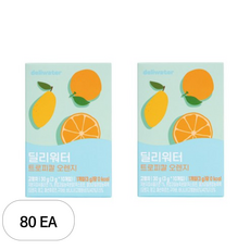 딜리워터 트로피칼오렌지, 3g, 80개