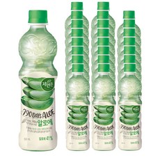 [웅진] 자연은 알로에 주스, 500ml, 24개
