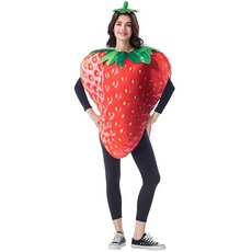 Seasons 딸기 코스튬 과일 할로윈 성인용 원 사이즈