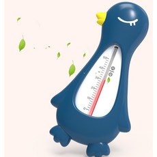 寶寶洗澡水溫計/洗澡水測量溫度計/防燙傷/水溫計, 企鵝藍色, 企鵝藍色