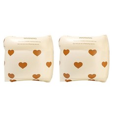 휴대용 플로팅 서클 슬리브 팔 링 풍선 수영 수영장 플로터 풀 부표 완장, 5. Beige, 1개