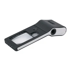 휴대용 1 UV 다기능 4 Led 조명 빛 55X 돋보기 현미경, 01 검정색, 1개