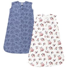 Hudson Baby 유니 베이비 보온 민소매 침낭 세이지 공룡, 0-6 Months