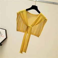 hitiya 데일리 니트 숄 케이프 레이어드 가디건 머플러