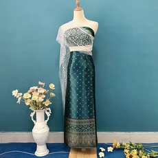 태국 미얀마 여성 다이 의상 민족 공연 무용 전통 스타일 드레스, 01 one size, 08 25