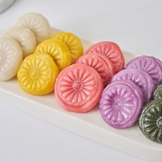 총각쓰떡 추석 오색 도장 깨 송편 냉동, 500g, 3개