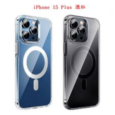iPhone 15 Plus MagSafe 磁吸手機殼 透明防摔保護殼