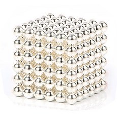 GouRealm 5mm 자석볼 네오큐브 마그네틱볼, 은백색, 1개