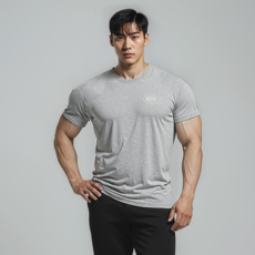어깨 넓어보이는 머슬핏 반팔 티셔츠 스포츠양말 장목 증정 더블엑스핏