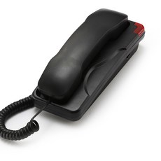 SOS 비상 버튼 유선 전화 벽걸이형 조절 전화기 볼륨 검정색 트림라인 흰색 벨소리