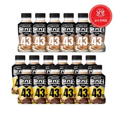 근육이 마시는 단백질 음료 테이크핏 몬스터 43g 초코바나나맛12개+고소한맛6개