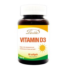 Lovita 愛維他 高單位維生素D3 (400IU), 60顆, 1個