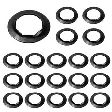 찾기 힘든 푸시온 너트용 돌리 휠 잠금 와셔 교체품 손수레 58 축에 맞는 푸시 너트 인산염 + 오일 20개입, 찾기 어려운 푸시온 푸시너트용 돌리 휠 잠금 와셔 교체