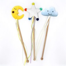 죠스펫 봉제인형 강아지장난감 고양이장난감 펫토이 파 문어 꽁치 물고기 오징어 당근등, 죠스펫 봉봉막대장난감 [ 달 ], 1개