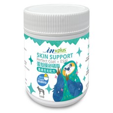 『㊆㊆犬貓館』IN-PLUS 贏 犬用保健食品 益生菌 卵磷脂 腸胃保健 關節保健 護眼 狗保健品, 1個, 皮毛保健-護膚亮毛 120顆