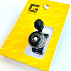 Gearoop 綁綁鈴鐺 擊鎚360度調整 綁帶免工具安裝, 黑色, 1個