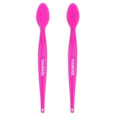 모공 클렌징 실리콘 페이셜 브러시 블랙헤드 화이트헤드 제거 피지 감소 부드러운 각질 깨끗한 피부 페이스 스크러버 마사지기 모든 타입에 오렌지 2개 237711, 푸크시아