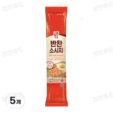 사조오양 반찬소세지 소시지 분홍소세지 챔피온 참피온 옛날도시락, 5개, 1kg