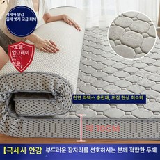 토퍼 라텍스 원룸 메모리폼, 1cm, 겨울 추천 정교한 그레이 10cm