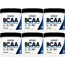 뉴트리코스트 아미노산 파우더 무향 Nutricost BCAA, 180g, 6개