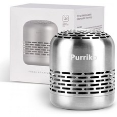 Purriko 냉장고 탈취제 냄새 제거기 베이킹 소다 대나무 숯 공기 정화 가방 케이스 실버