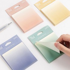 DELI 그라데이션 스티키노트 74x74mm 1P 색상 택1 esc+9343YG, 옐로우 (783808)