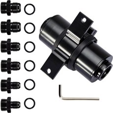 6AN 8AN 10AN 어댑터 및 50 범용 브래킷 클램프가 장착된 필리다 10 마이크론 인 연료 필터 가솔린 E85-블랙 필터링용 오일 키트