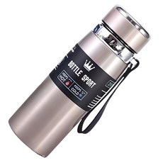 워터하마 대용량 진공 스포츠 보냉 보온병, 골드, 1000ml, 1개