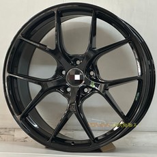 土城輪胎王 類B RID 20吋旋壓鋁圈 5/108 5/112 5/114.3 5/120, 1個, 亮黑