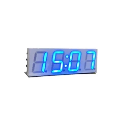 XY-시계 전자 DIY 와이파이 LED 타이머 시계 키트 4 자리 디스플레이 5V Mciro USB c형 자동차 디지털, 03 Bule