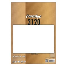 [Formtec] 폼텍 물류관리용 라벨지 일반형 LS-3120 [백색/2칸/100매] [사이즈 200*140mm] (용지규격A4/물류관리용/잼프리/다매급지현상 최소화 기술), LS-3120[2칸/100매]