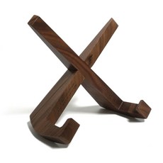 lp장 lp 엘피 보관함 선반 나무 장식장 다크호두 우드 자재 LP판 받침대 지상 화장실, 호두나무 크로스 거치대