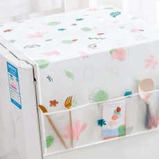 방수 건조기커버 냉장고덮개 세탁기 먼지덮개 방수커버, 옵션, 대형 꽃