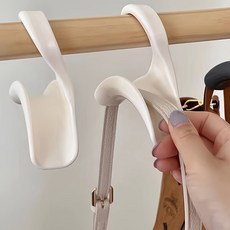 라운드형 다용도 가방 스카프 액세서리 정리걸이 5P 세트, 1세트, 화이트