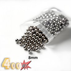 뉴빛클라스 강구 새총알 8mm 쇠 구슬, 400개, 수량