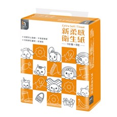 UNIDESIGN 新柔感抽取衛生紙 紙質安心強韌 不易鬆散 特殊押花圖案 好抽取, 1箱, 80個裝, 0.1g