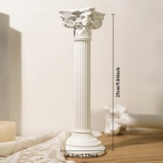 로마 기둥 그리스 사원 유적 장식품 클래식 열 건축 조각 웨딩 테이블 홈 정원 장식, Roman Pillar, 1개