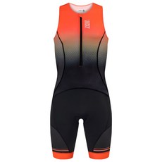 BAISKY 男款無袖連身三鐵衣 The Triathlete 螢光紅