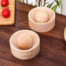 가정용 원형 만두피 나무 논스틱 만두틀 만들기 면피기, 원형 2개 받침대 2개 2인용, 기본 색상
