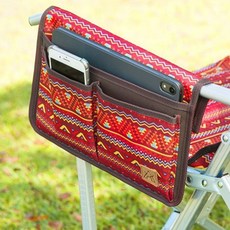 캠핑 의자 주머니 사이드 포켓 블랙 아웃도어 보관 함 그물 용품 여분 공간 이동식 손잡이, 본상품