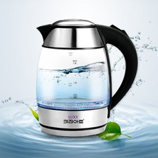 키친아트 럭시 유리 무선포트 전기포트 가정용LC-1700(1.8L), LC-1700