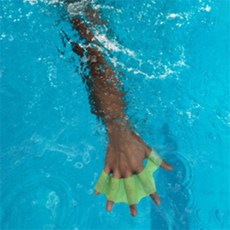 파라스토어 수영 훈련용 손가락 물갈퀴 패들 장비 레저용품, 블루 M