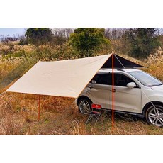 차량용 어닝바 아베체 차박 세트 레일 고정 지지대, 크로스바+3x3 비닐 스크린