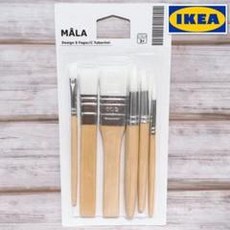 IKEA 畫紙捲架彩色筆 兒童繪畫塗鴉著色本 可超取, MÅLA 水彩筆 6件組